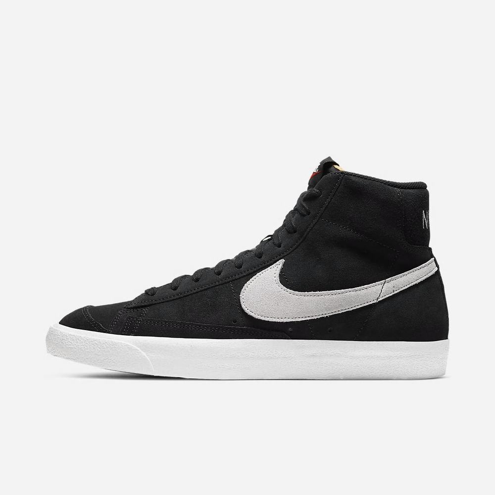 Basket Montante Nike Blazer Mid '77 Suede Noir 3621-047 Black/Photon Dust Homme | UQZ-57288524